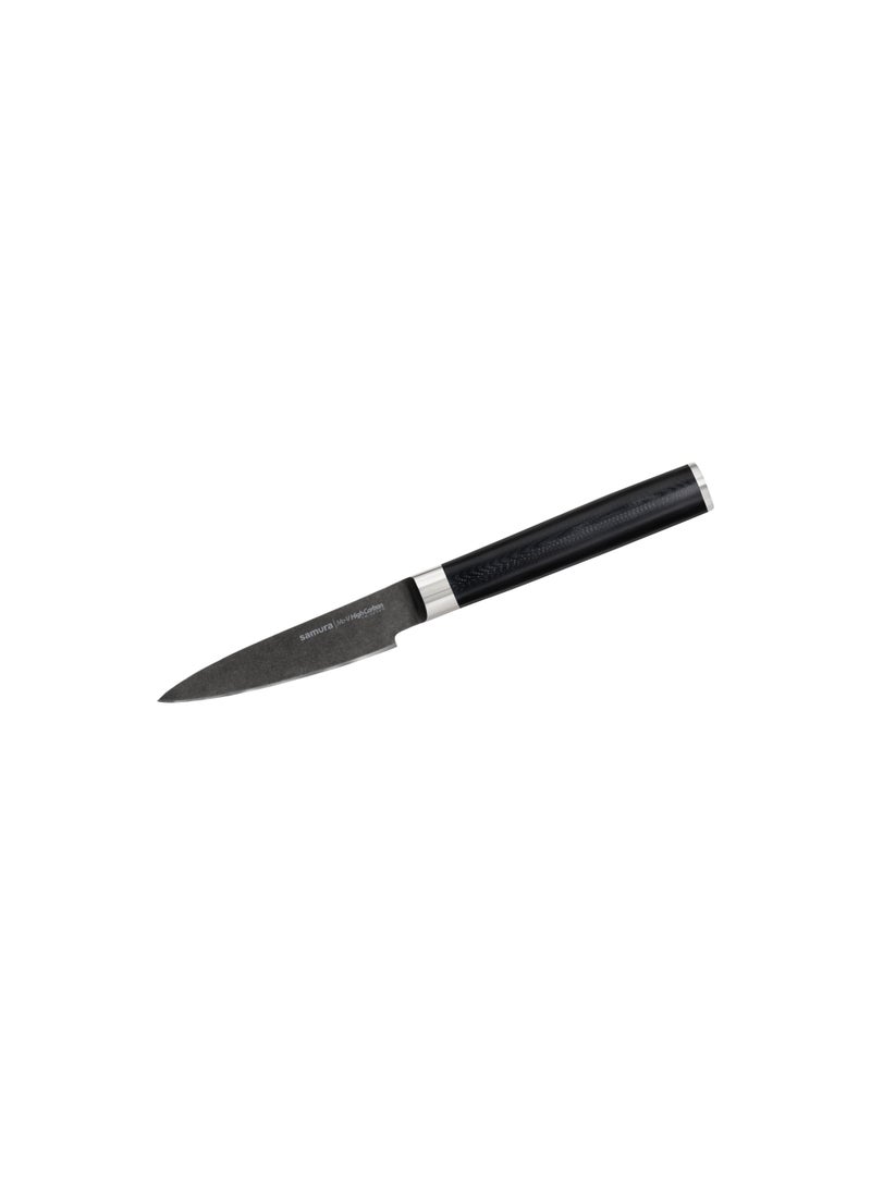 Samura Mo-V Stonewash Kitchen Knife Set, 3-Piece - Japanese AUS-8 Steel - Knives with Ergonomic G-10 Handle - Professional Paring, Utility & Bread Knife in Premium Gift Box - Image 3